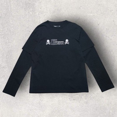 Authentic C2H4 X MASTERMIND JAPAN DOUBLE LAYER LONG SLEEVE T-SHIRT Size L