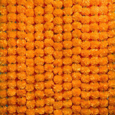 5Pcs Marigold Garland for Decoration,5 Feet Artificial Marigold Flowers