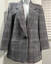 Pendleton 100 Virgin Wool Blazer Womens Size 6 Multicolor Made In USA
