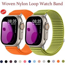 Sport Nylon Loop Band For Apple Watch Series 12 11 10 9 8 7 6 SE/Ultra 4/3 49mm