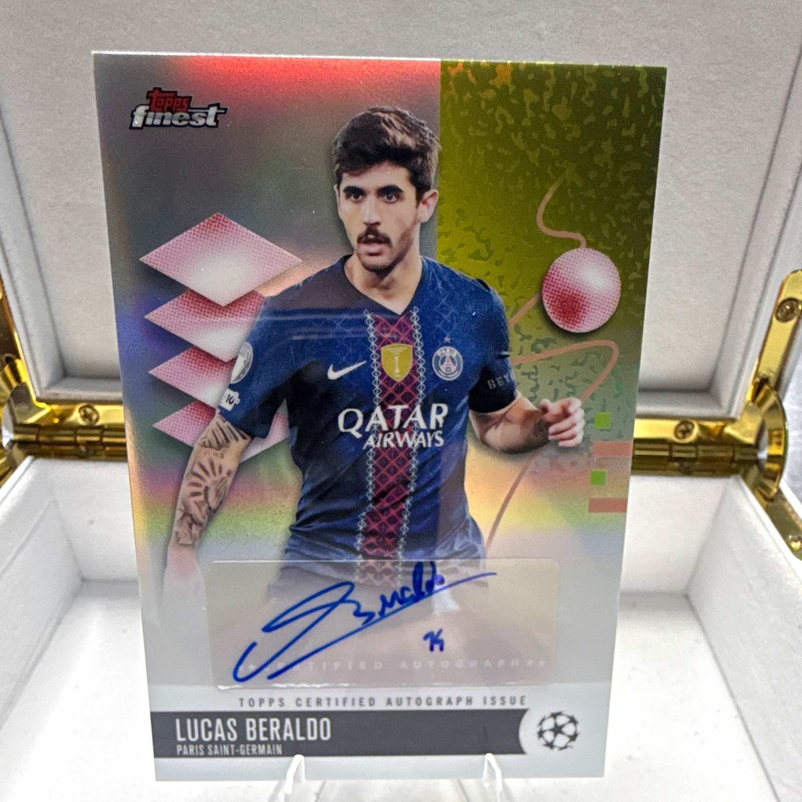 Topps Lucas Beraldo Paris Saint-Germain  Autograph