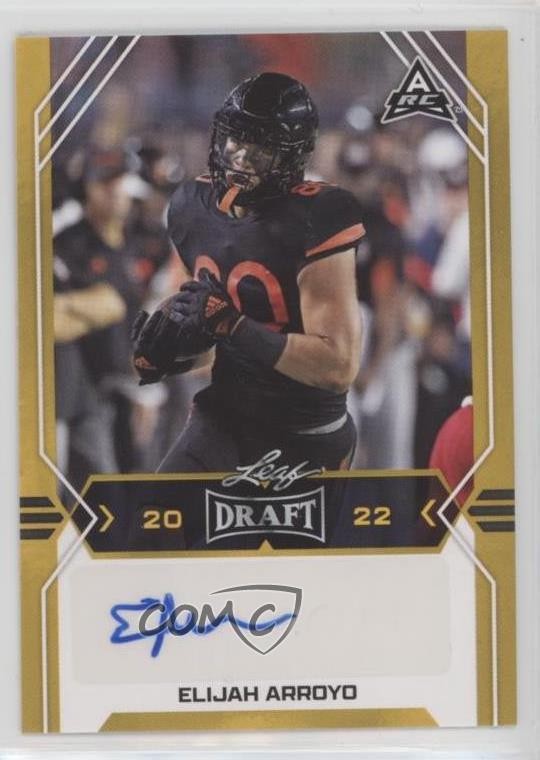 2022 Leaf Draft Gold Elijah Arroyo #BA-EA1 Auto 0o3f
