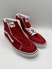 Vans Sk8-Hi Tapered Red High Top  Man Sz 8.5 Women Sz 10