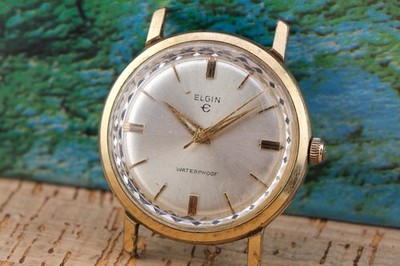 ELGIN Waterproof Men's Vintage Watch Runs!