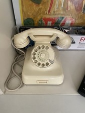 Altes Telefon, Bakelit , elfenbein weiß, Post W 48, 60er, Vintage, Post