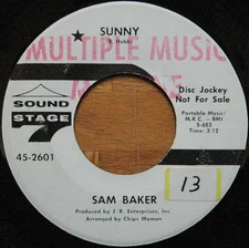 Sam Baker - Sunny / I Can't Stand It, 7", (Vinyl)