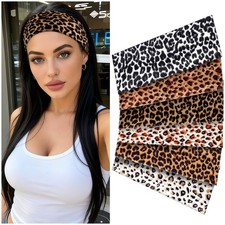 Zkptops 6Pcs Headbands for Women Girls Non 1 Count Pack of 6 , B-Leopard