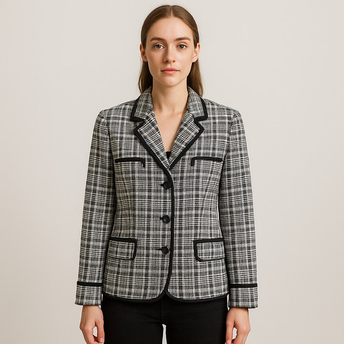 Guy Laroche, Vintage Guy Laroche Couture Paris Women's Tweed Blazer Size 34 Made in France