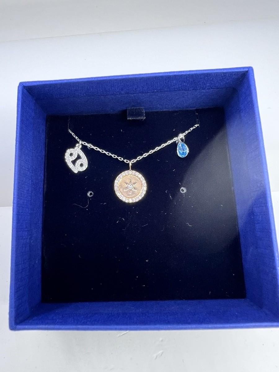 Swarovski Zodiac Cancer Necklace Pendant Charms 5349215 Rhodium