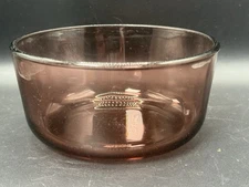 Pyrex 7201 Originals Cranberry Glass 1 Qt Round Bowl Casserole Dish No Lid