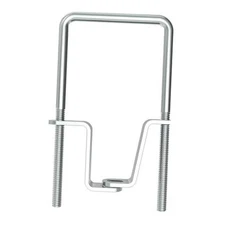 U-Bolt Style Tire Carrier for Trailer, Lockable Spare Tire Mount Bracket, 
