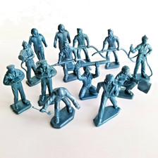 13 Vintage Marx Air Force Figures Playset Marx 45mm Metallic Blue Strategic