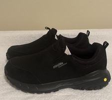 FitVille Mens 14EW Slip on Hiking Walking Outdoor Shoes Trekking Loafer Non Slip