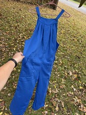 Women's Maternity Blue Jumpsuit Overalls