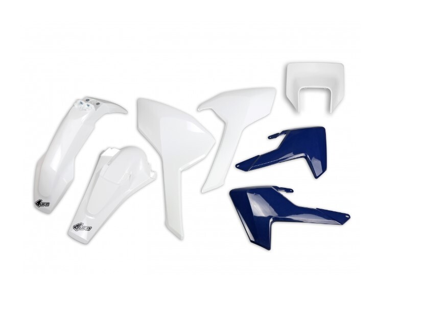 Jeu de plastiques Husqvarna TX TE FE 17-19 en carénage haute densité blanc