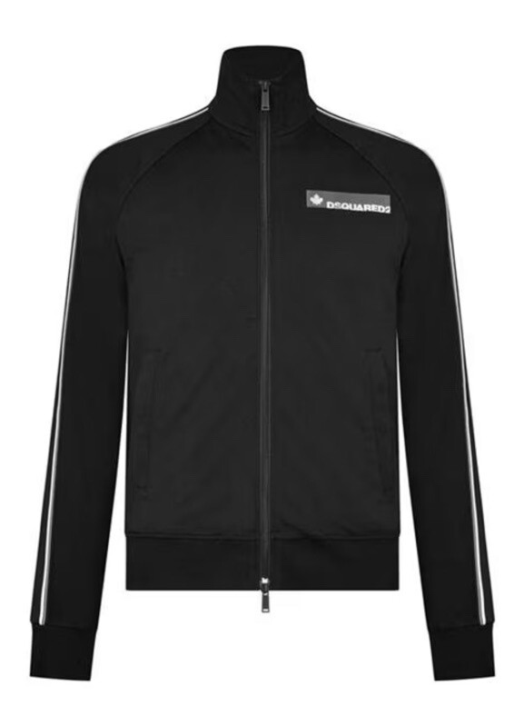 【godssg】DSQUARED2 ブラック ジャージ 48 Men's Black Dsquared2 Track Top Size Large RRP £399 #Y10 | eBay UK