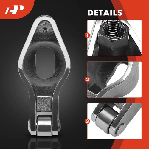 A-Premium 4340 Steel Roller Tip Sportsman Rocker Arms for Chevy BBC 454 7/16 in - Picture 7 of 9