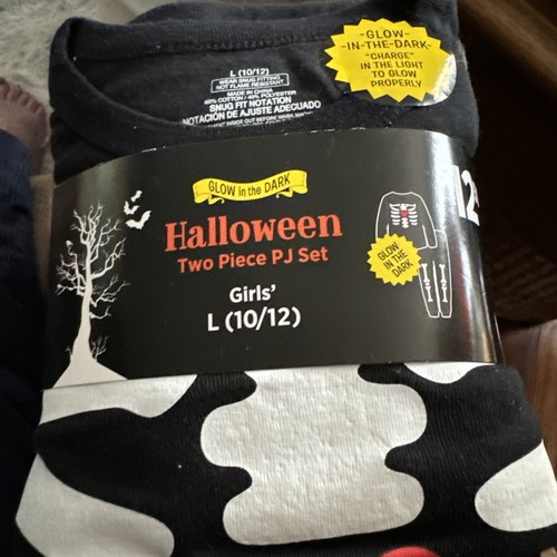 New Girls Halloween Family Pajama Set Size L (10/12)