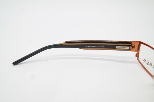 Glasses MOREL REBEL 6204 Copper Black Orange Square Eyeglass Frame New - Picture 5 of 6