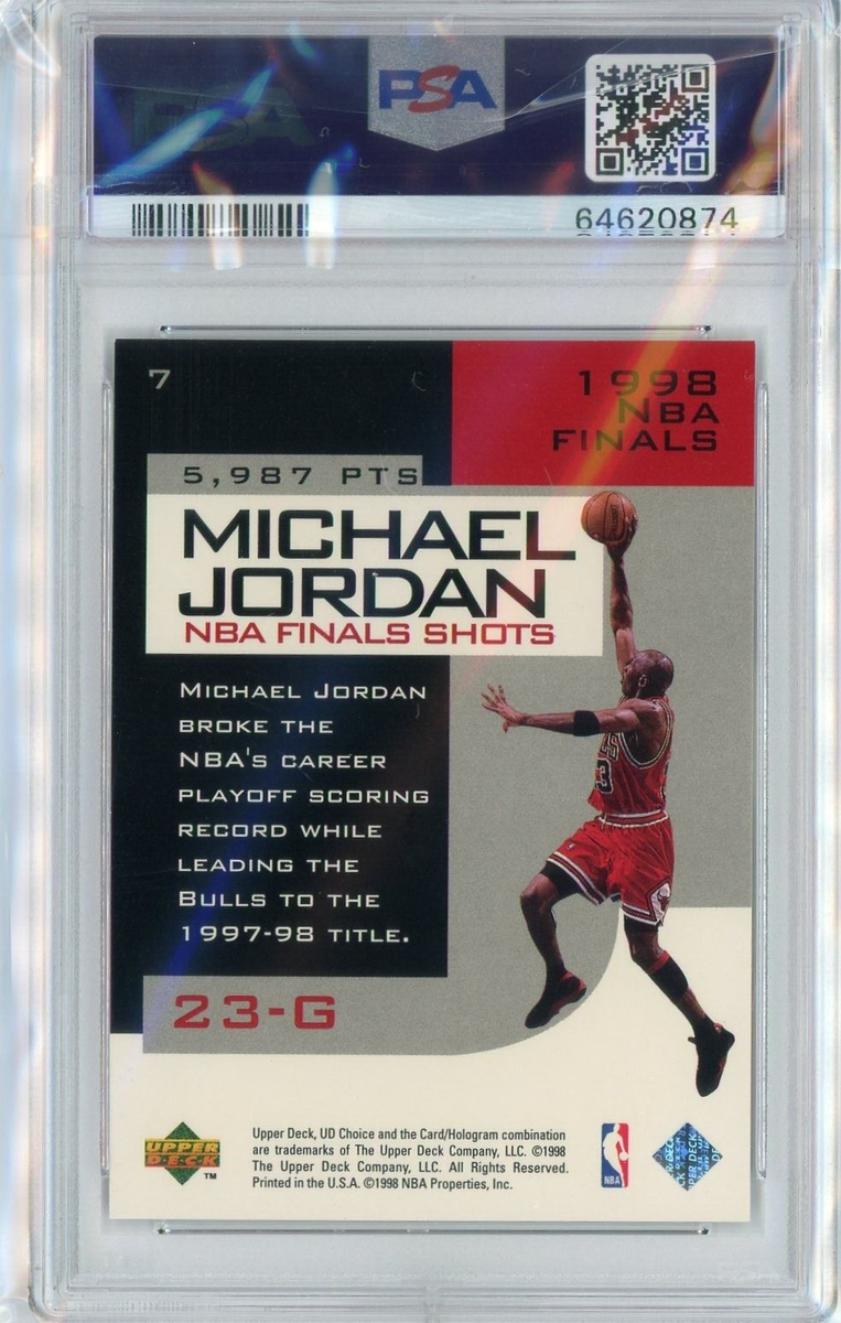1998 Upper Deck Choice Preview NBA Finals Shots #7 MICHAEL 1998 Upper Deck Choice Preview NBA Finals Shots #7 MICHAEL