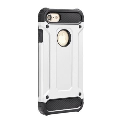 Forcell ARMOR Schale Hülle Cover Tasche Etui Huawei P20 Lite SILBER