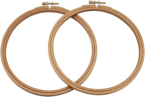 7 Inch Embroidery Hoop, Beech Wood Cross Stitch Hoops, Decorative Hanging
