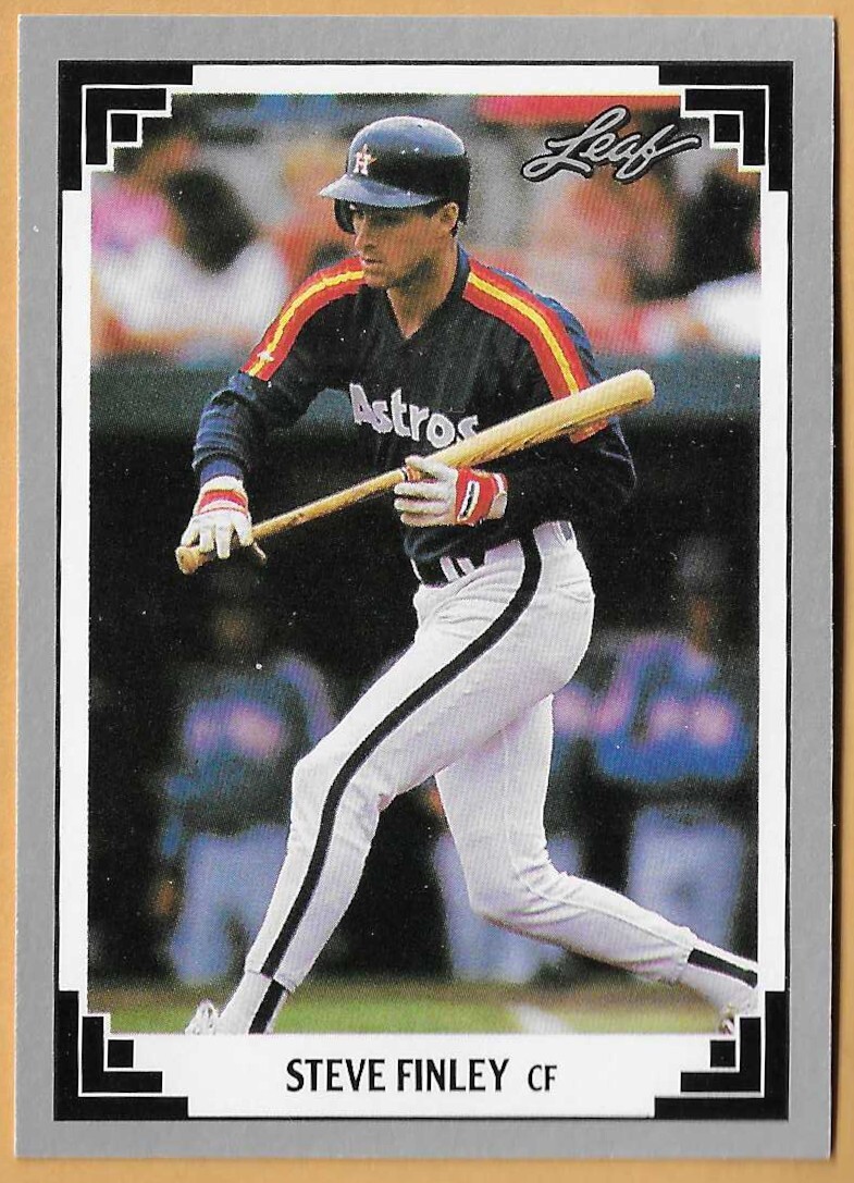 STEVE FINLEY HOUSTON ASTROS #231 - LEAF NM-MT 1991