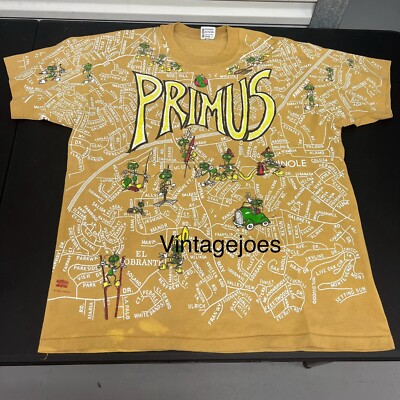Vintage 1992 Primus Tour T-Shirt Vintage Size XL Rock Punk