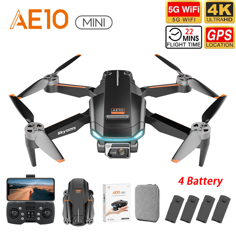 AE10 MINI Drone 5G WIFI FPV GPS 4K HD Dual Camera Selfie