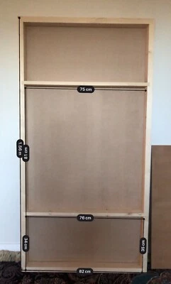 Hand Crafted Desk Top No Legs Internal Storage Pockets Desks