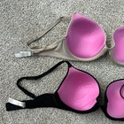 Victoria Secret Pink Wear Everywhere Push Up Bra Bundle 32D Black Tan Nude Beige — photo 6