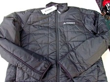 NWT Adidas Terrex insulated zippered jacket, women's M, 160, black, packable