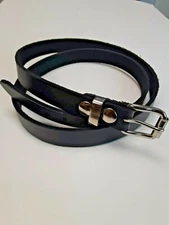 Premium 3/4" thin full grain Plain leather belt high quality hand made in USA