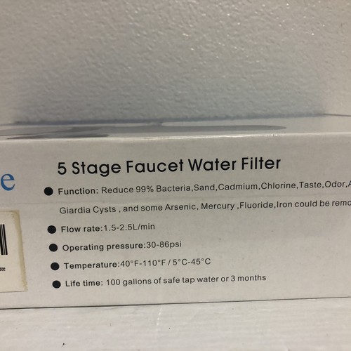 Geekpure 5 Stage Faucet Water Filter Reduce Contaminates New In Open Box - Picture 3 of 24