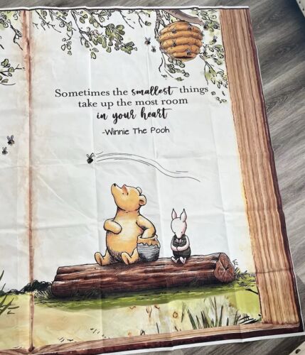 the Pooh Bear Backdrop Perfect For Baby Shower Or Birthdays 81” X 59” Sb - Picture 4 of 7