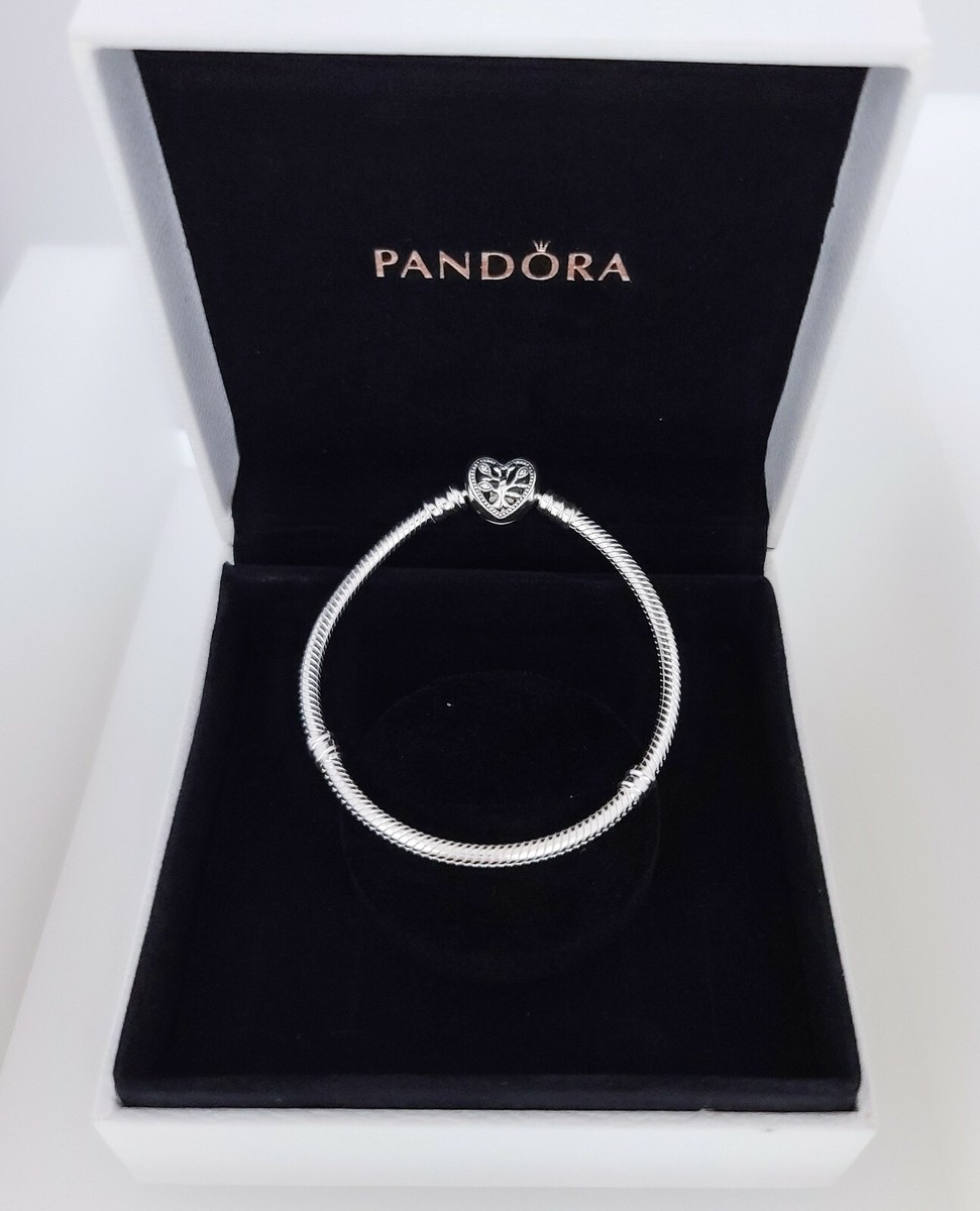 NEW PANDORA Moments 925 Family Tree Heart Clasp Snake Chain
