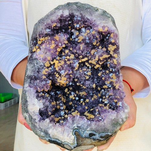 5840g Natural Agate Amethyst geode quartz Druzy crystal specimen Healing AE343 - Picture 14 of 17