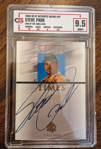 2000 UD SP Authentic Racing Steve Park #SP Sign of the Times Auto - CG 9.5 Mint