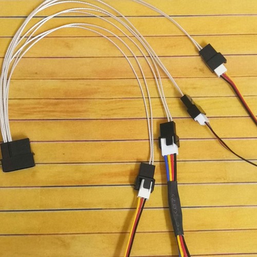 Small 4Pin Temperature Control Adapter Cable CPU Radiator Fan 1 to 1/2/3/4 Line - 第 5/11 張圖片
