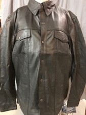 Men's Lambskin Leather Shirt 403LS