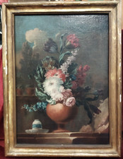 QUADRO - OLIO S/TELA 44x59cm - NATURA MORTA - '600  CORNICE COEVA