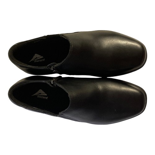 Ascent Venture Comfort Work Shoe Women Size AU 6 Leather Side Zip Black RRP $199 - Picture 15 of 15