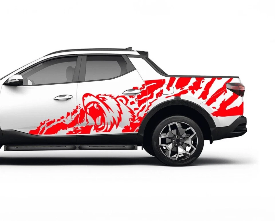 Oso animales salvajes calcomanía pegatina diseño gráfico vinilo kit para Hyundai Santa Cruz Foto 4 de 4