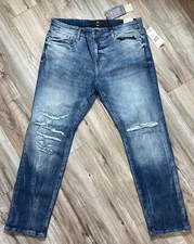 JORDAN CRAIG  COLLINS ATTITUDE DENIM JEANS JC1214 (M. BLUE)