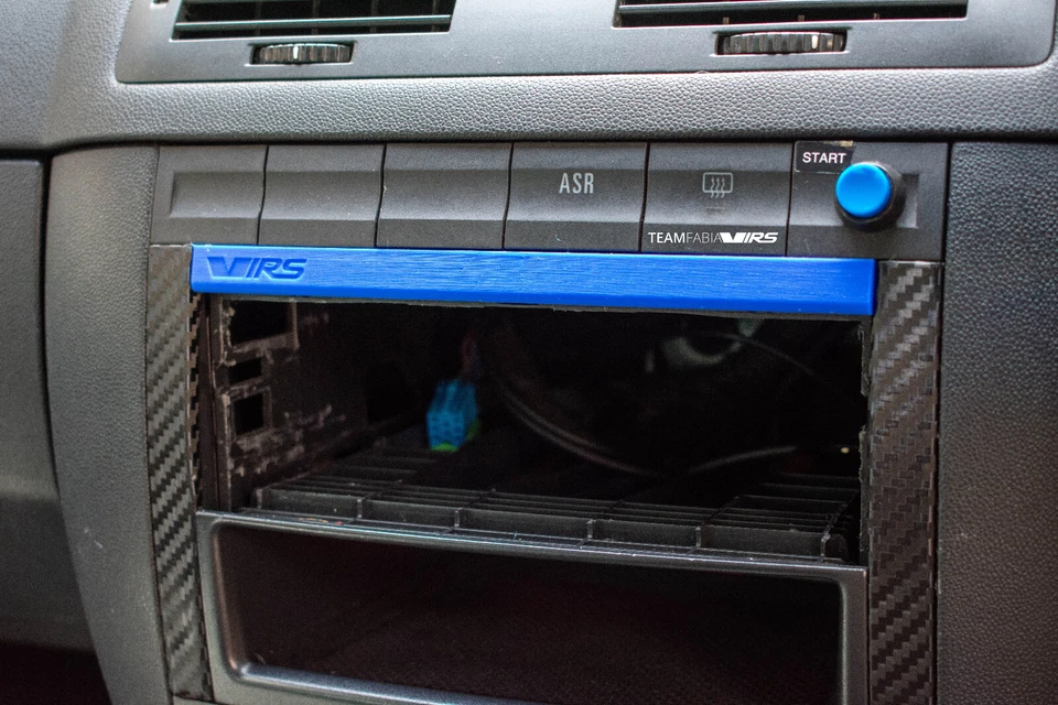 Custom Skoda Fabia Mk1 VRS 6Y Radio Cover Din Fascia Adaptor Panel 6Y0857231B41 - Image 2 of 4