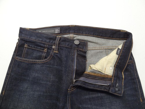 Armani Exchange 31R 31x32 Relaxed Fit Straight Leg Jeans Dark Denim Ample Droite - Bild 10 von 14