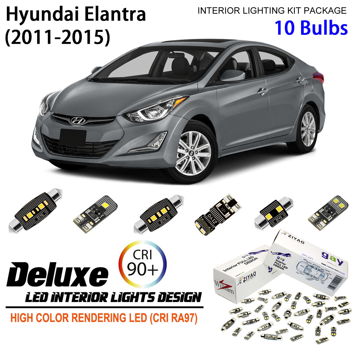 Hyundai Elantra Interior Lighting Kit Matttroy