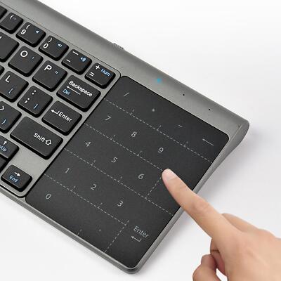 Wireless Keyboard with Touchpad 2.4G Waterproof Universal