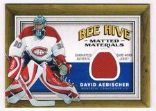 2006-07 BEE HIVE MATTED MATERIALS DAVID AEBISCHER JERSEY 1 COLOR MONTREAL