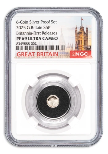 2025 5P Great Britain Silver 1/40 oz Proof Britannia NGC PF69 FR - 750 Minted!